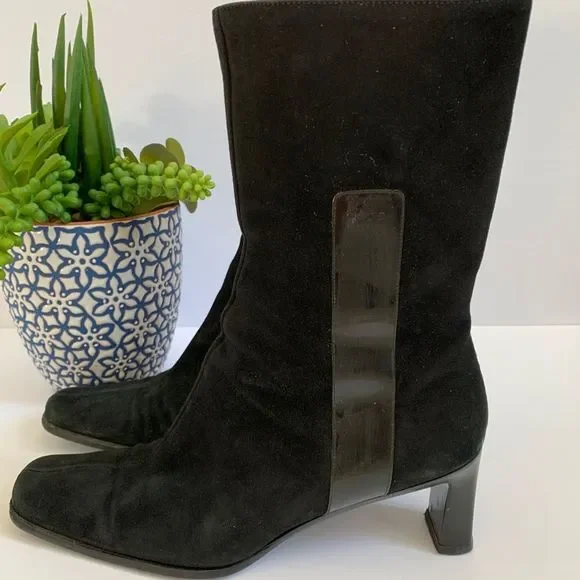 ♥️♥️♥️ Gucci black suede boots size 7 US♥️♥️♥️ - Picture 2 of 6